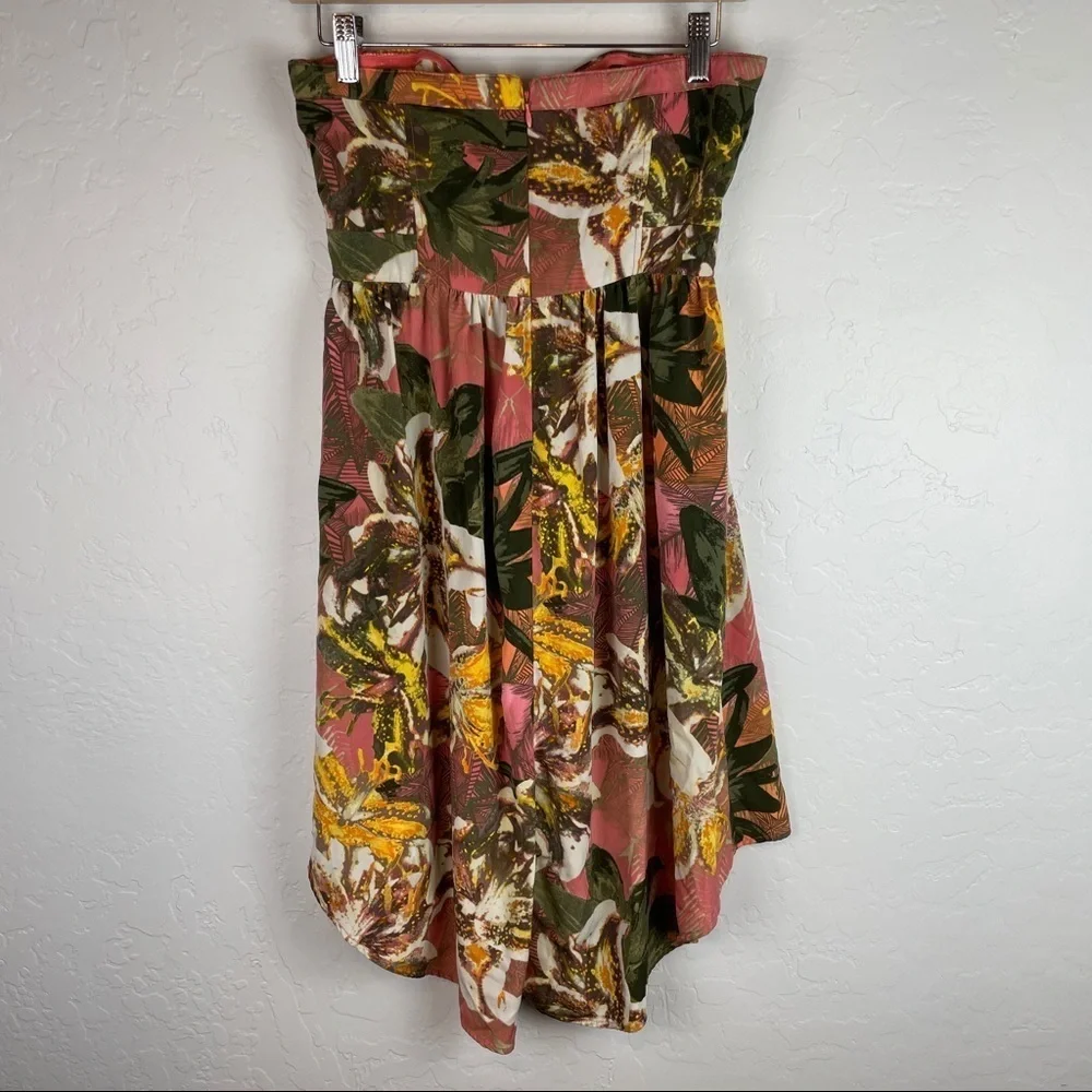 BB Dakota Stillman Orchid‎ Printed Strapless Dress